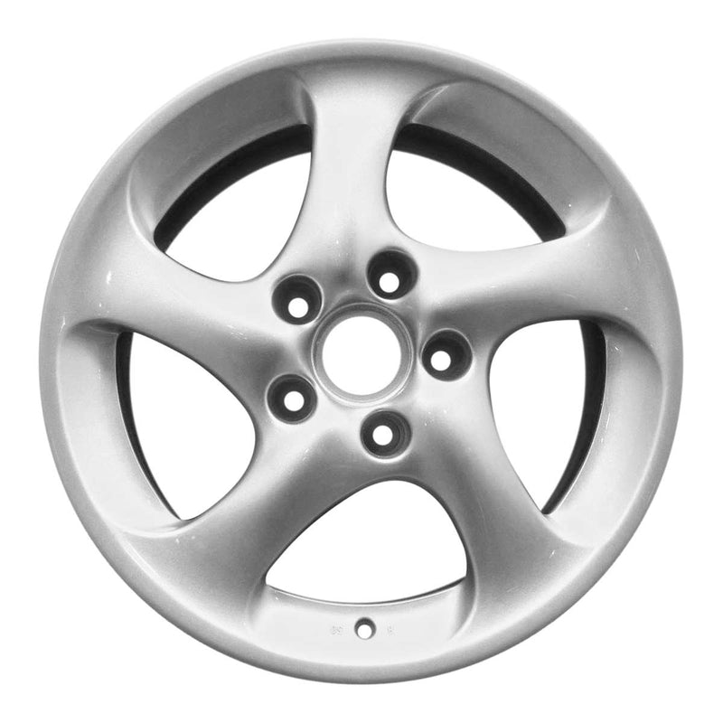 2004 porsche 911 wheel 18 silver aluminum 5 lug w67261s 4