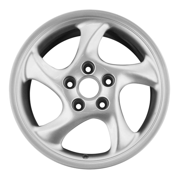 2002 porsche 911 wheel 18 silver aluminum 5 lug w67269s 1