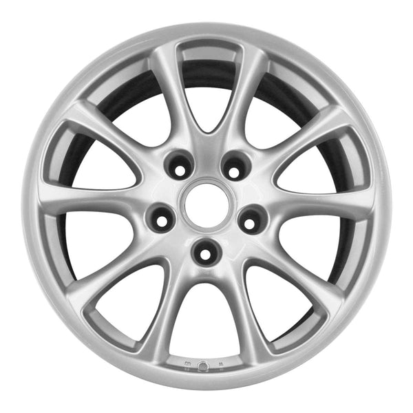 1991 porsche 911 wheel 18 silver aluminum 5 lug w67284s 2