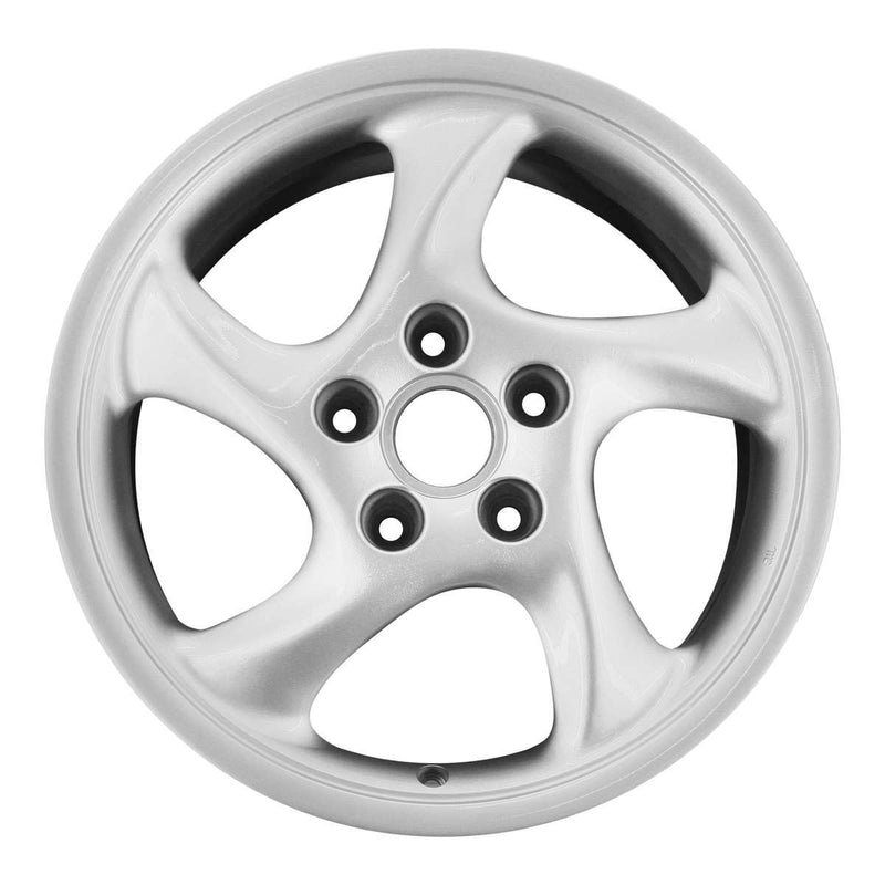 2001 porsche 911 wheel 18 silver aluminum 5 lug w67289s 1