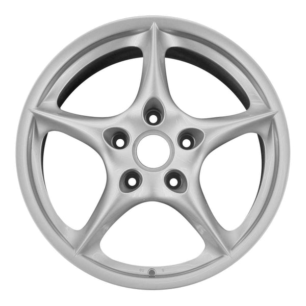 1992 porsche 911 wheel 18 silver aluminum 5 lug w67304s 8