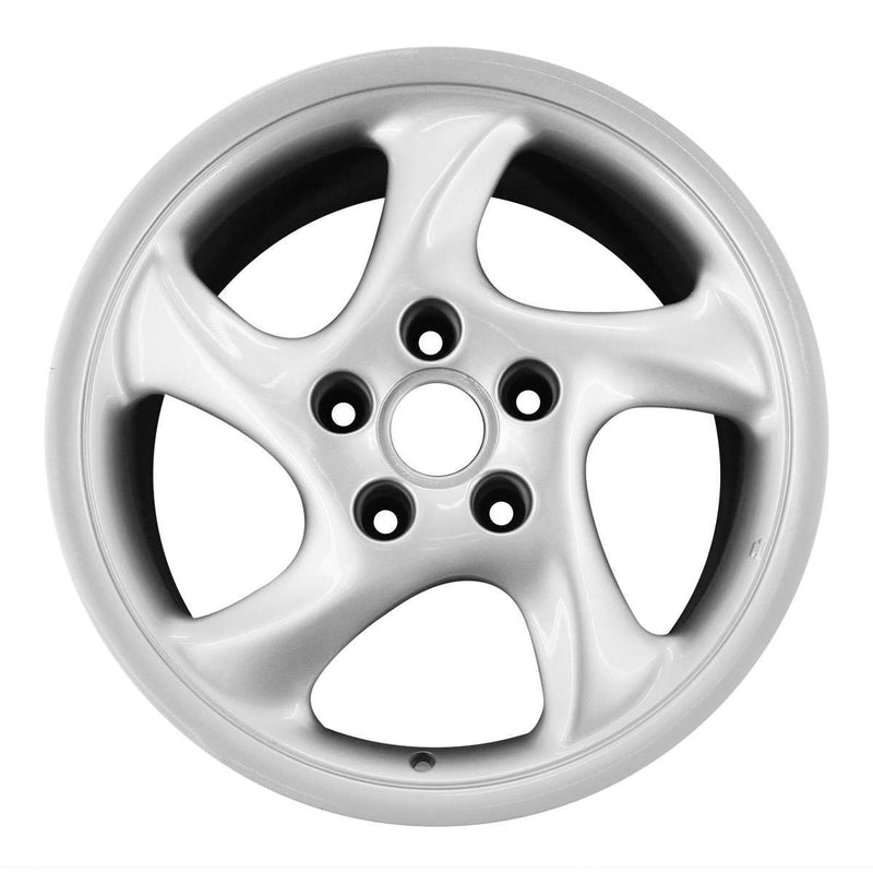 2002 porsche 911 wheel 18 silver aluminum 5 lug w67305s 2