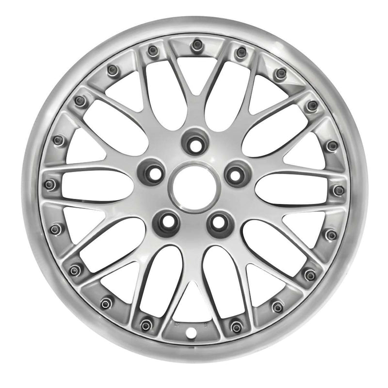 2002 porsche 911 wheel 18 silver aluminum 5 lug w67307s 1