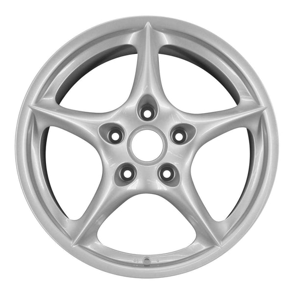 2004 porsche 911 wheel 18 silver aluminum 5 lug w67308s 7