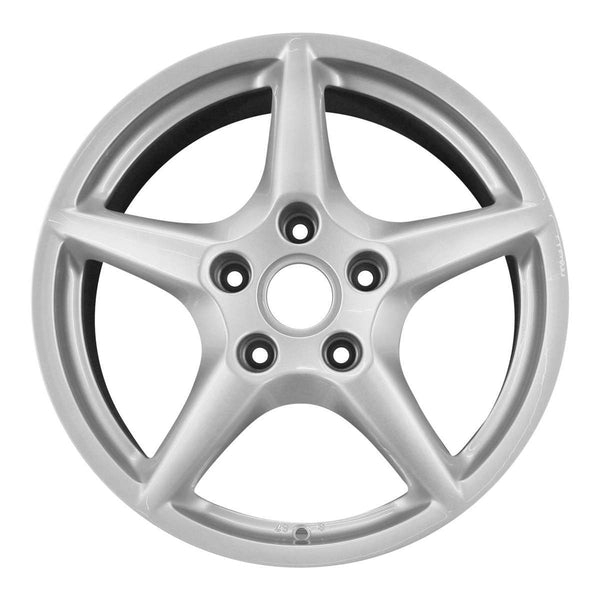 2006 porsche 911 wheel 18 silver aluminum 5 lug w67321s 2