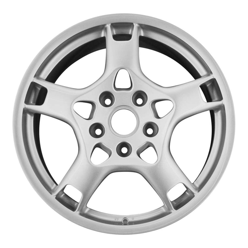 2010 porsche 911 wheel 19 silver aluminum 5 lug w67324s 6