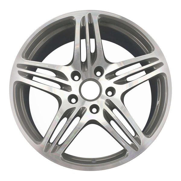 2010 porsche 911 wheel 19 polished charcoal aluminum 5 lug w67349pc 9