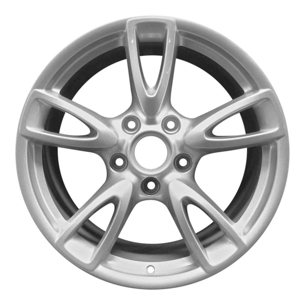 2009 porsche 911 wheel 18 silver aluminum 5 lug w67363s 1