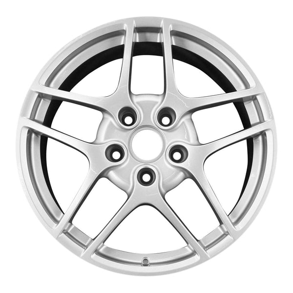 2009 porsche cayman wheel 19 silver aluminum 5 lug w67365s 1