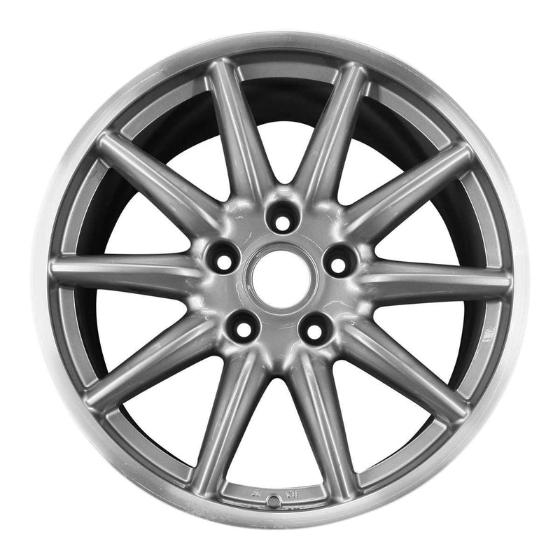 2006 porsche 911 wheel 19 machined charcoal aluminum 5 lug w67369mc 2