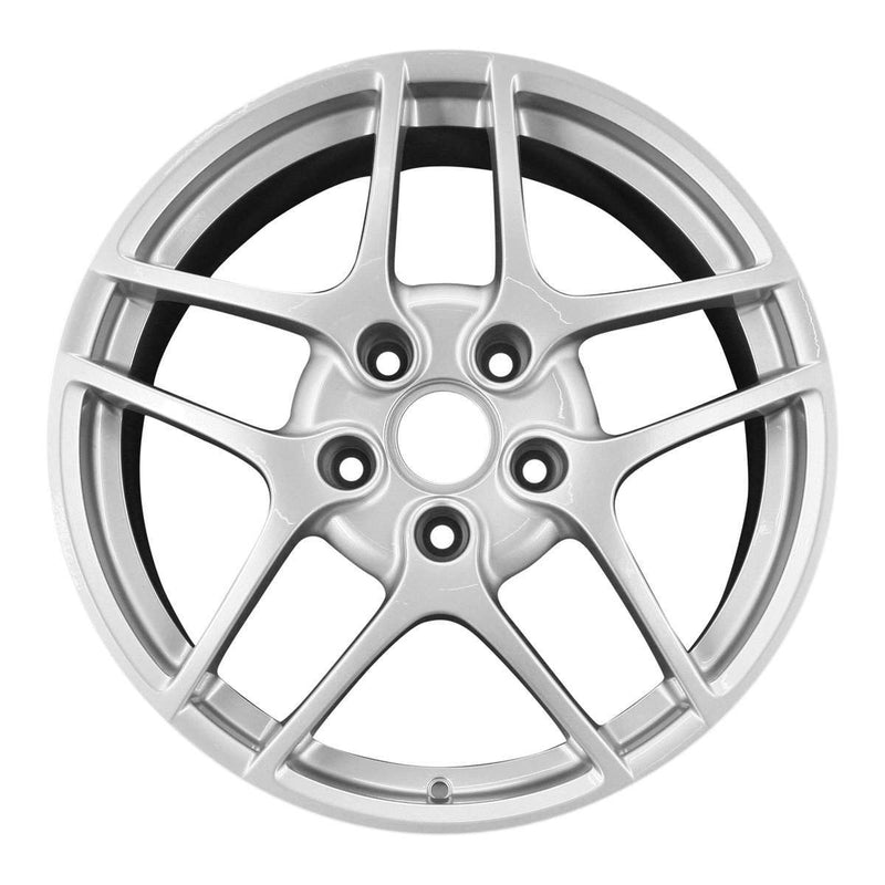 2012 porsche 911 wheel 19 silver aluminum 5 lug w67370s 4