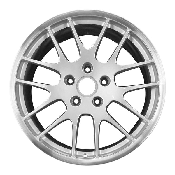 2012 porsche panamera wheel 20 machined silver aluminum 5 lug w67390ms 3