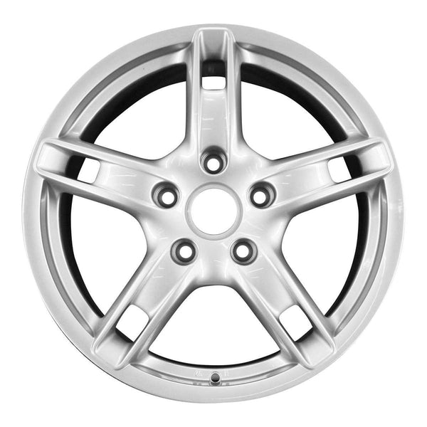 2008 porsche cayman wheel 18 silver aluminum 5 lug w67396s 3