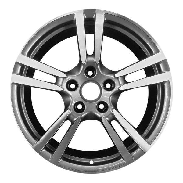 2015 porsche panamera wheel 20 polished charcoal aluminum 5 lug w67415pc 6