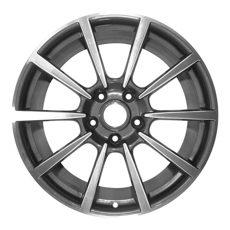 2014 porsche 911 wheel 20 machined charcoal aluminum 5 lug w67425mc 3