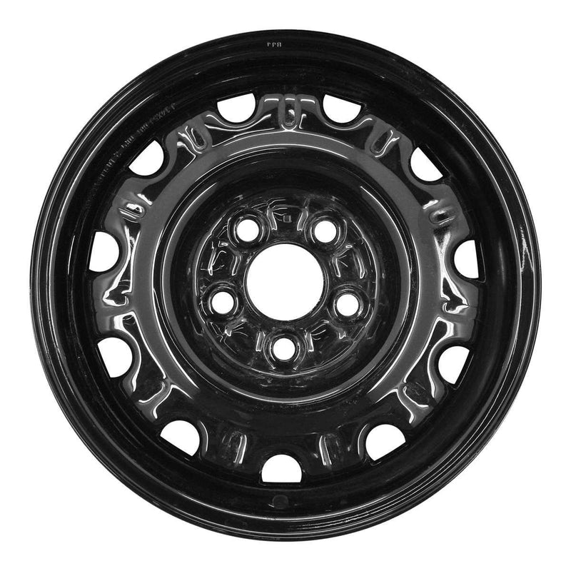 1991 subaru legacy wheel 14 black steel 5 lug w68669b 2