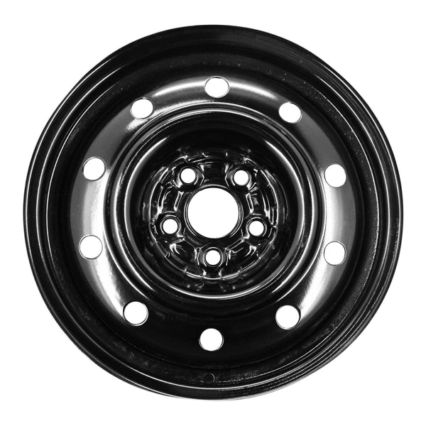 2000 subaru impreza wheel 15 black steel 5 lug w68695b 6