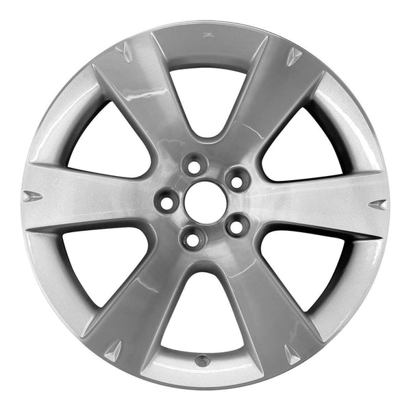 2009 subaru legacy wheel 17 machined silver aluminum 5 lug w68757ms 3