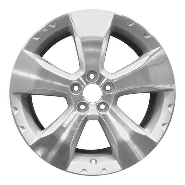 2009 subaru forester wheel 17 machined silver aluminum 5 lug w68781ms 1