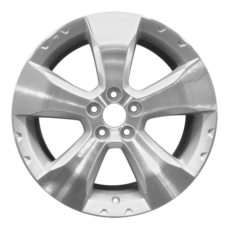 2009 subaru forester wheel 17 machined silver aluminum 5 lug w68781ms 1