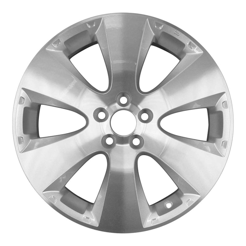 2011 subaru legacy wheel 17 machined silver aluminum 5 lug w68787ms 3