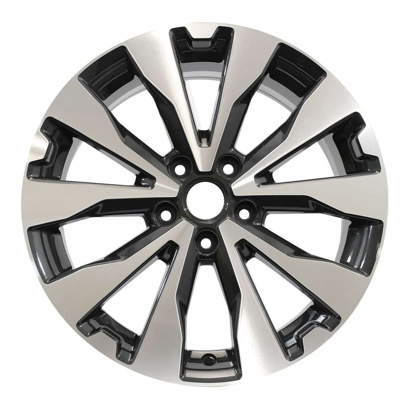 2015 subaru outback wheel 18 machined light charcoal aluminum 5 lug w68826mlc 5