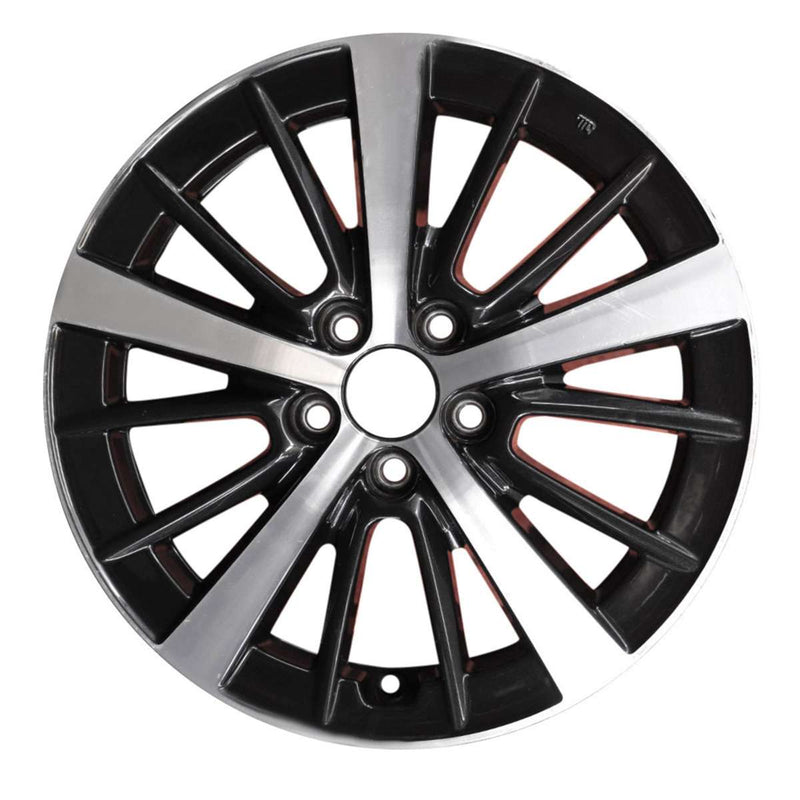 2019 subaru impreza wheel 16 machined black aluminum 5 lug w68845mb 3