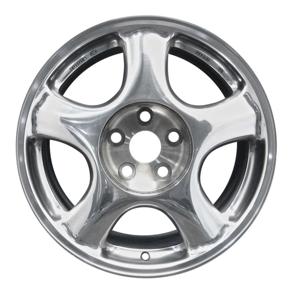 1993 toyota supra wheel 16 polished aluminum 5 lug w69329p 1