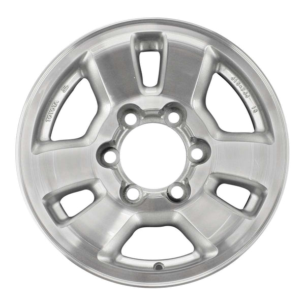 2001 toyota 4runner wheel 15 machined silver aluminum 6 lug w69346ms 4