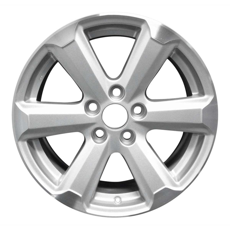 2009 toyota highlander wheel 17 machined silver aluminum 5 lug w69534ms 2