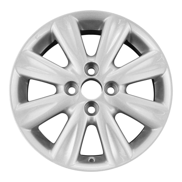 2009 toyota yaris wheel 15 silver aluminum 4 lug w69553s 1