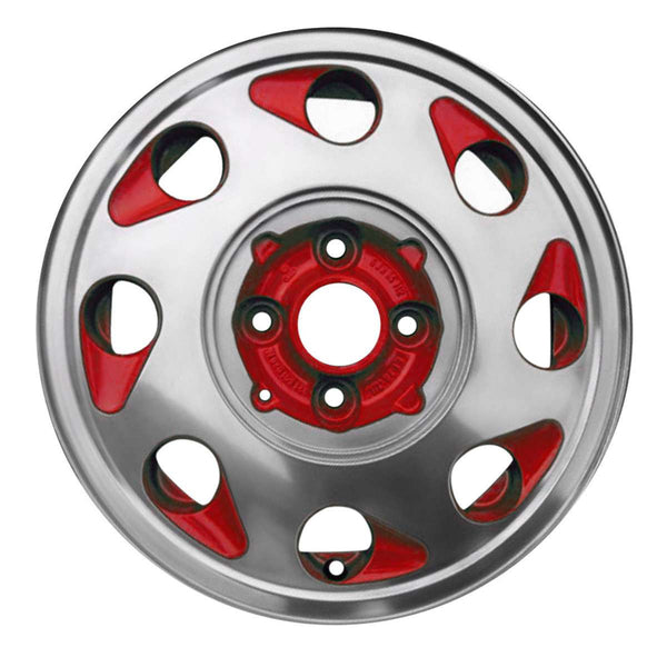 1988 volkswagen cabriolet wheel 14 red aluminum 4 lug w69661rd 1