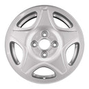 1999 volkswagen golf wheel 14 silver aluminum 4 lug w69729s 3