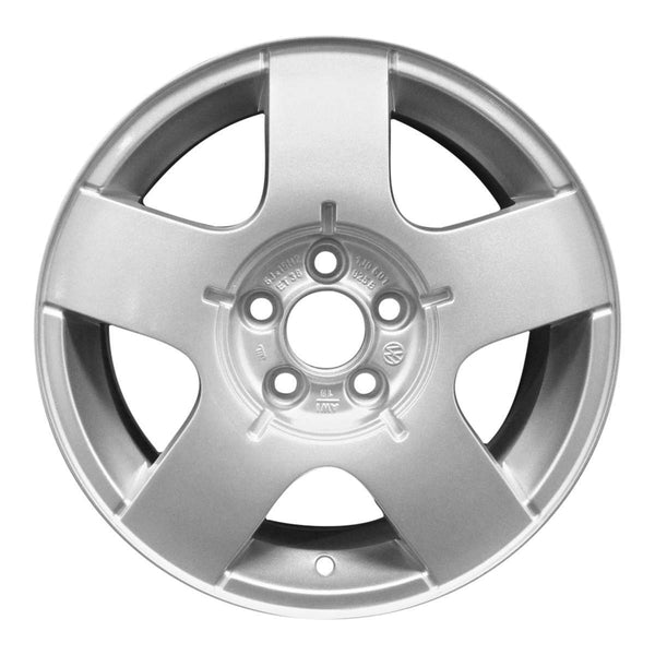 2007 volkswagen jetta wheel 15 silver aluminum 5 lug w69735s 5