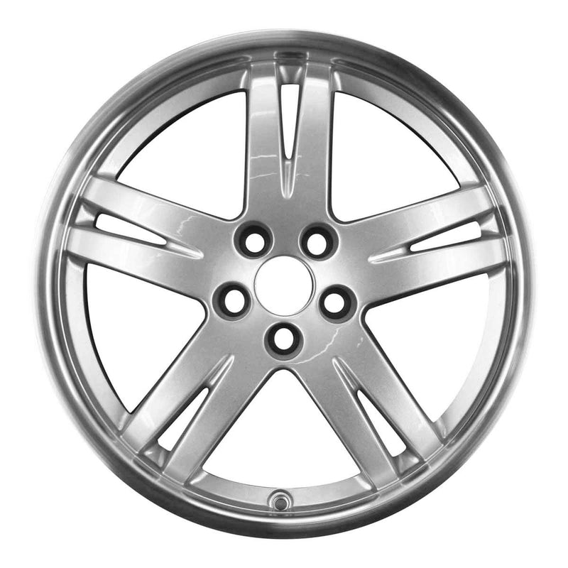 2002 volkswagen golf wheel 17 machined silver aluminum 5 lug w69753ms 4