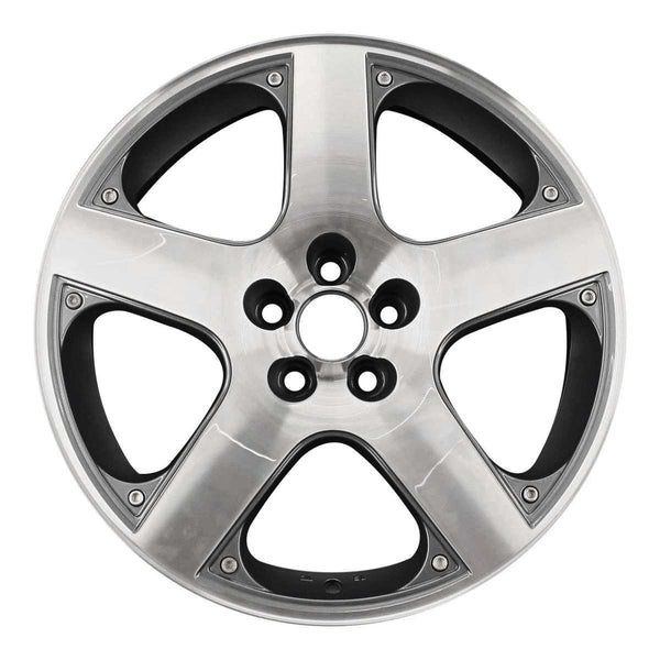 2003 volkswagen gti wheel 17 machined charcoal aluminum 5 lug w69758mc 11