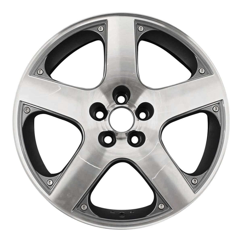 2003 volkswagen jetta wheel 17 machined charcoal aluminum 5 lug w69758mc 2