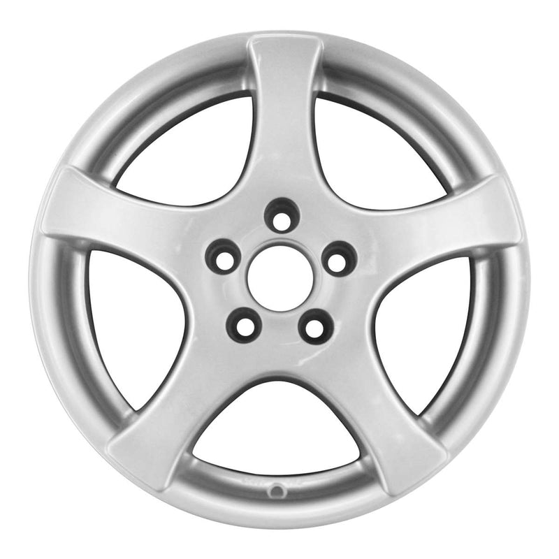 2001 volkswagen jetta wheel 15 silver aluminum 5 lug w69778s 3