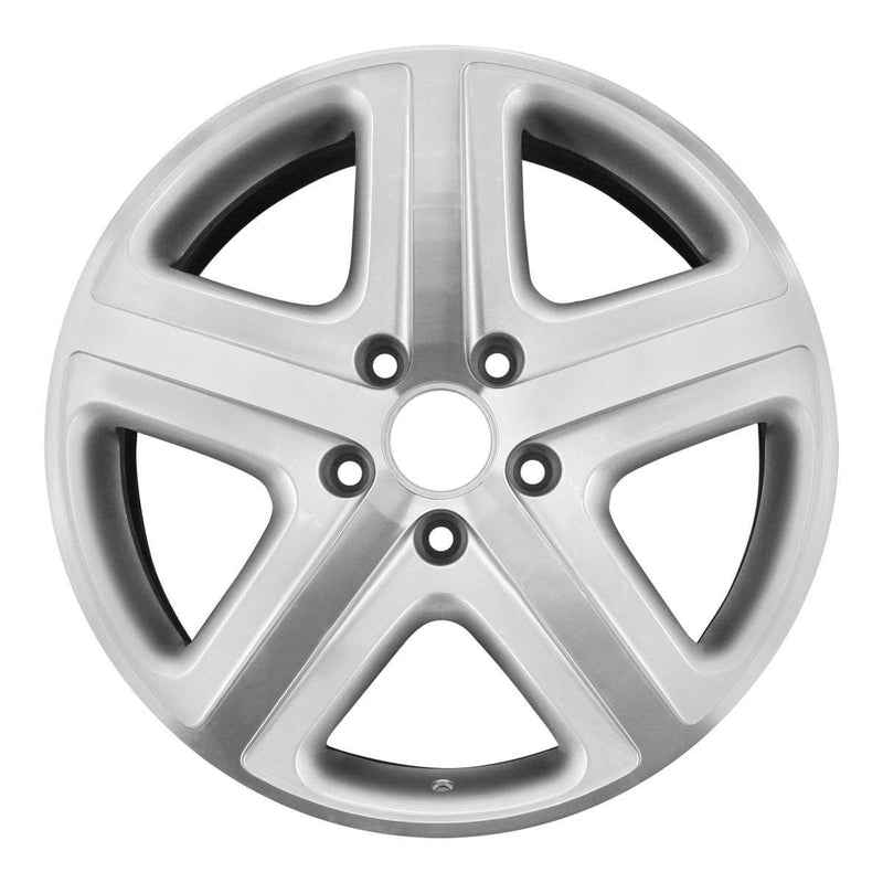 2008 volkswagen touareg wheel 19 machined silver aluminum 5 lug w69799ms 5