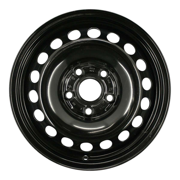 2005 volkswagen jetta wheel 15 black steel 5 lug w69810b 1