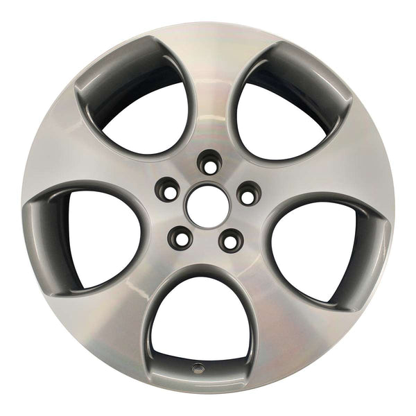 2010 volkswagen gti wheel 18 machined charcoal aluminum 5 lug rw69822mc 19