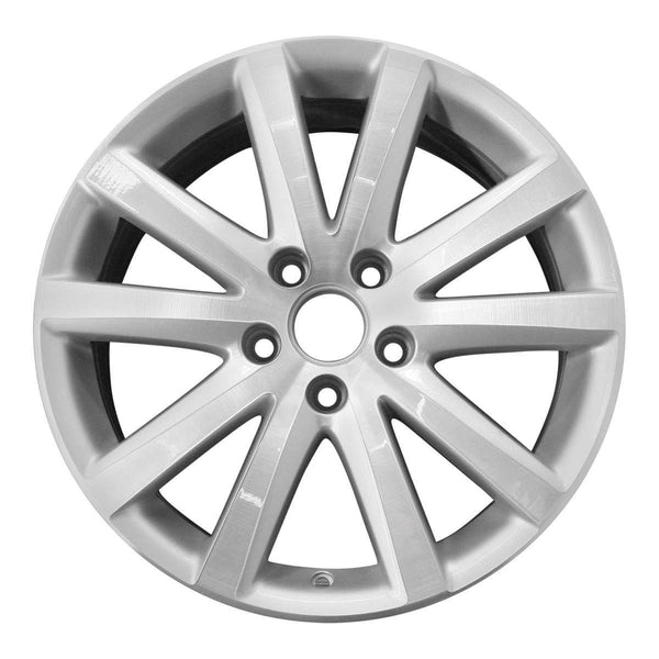 2010 volkswagen eos wheel 17 machined silver aluminum 5 lug w69828ms 10