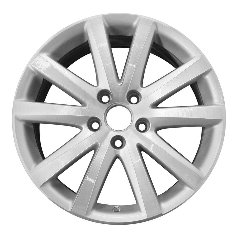 2007 volkswagen eos wheel 17 machined silver aluminum 5 lug w69828ms 7