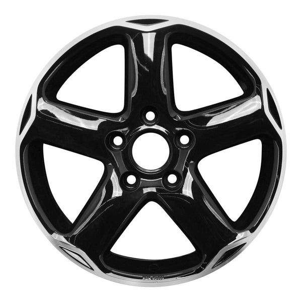 2009 volkswagen touareg wheel 18 machined black aluminum 5 lug w69831mb 6