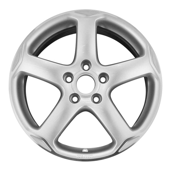 2009 volkswagen golf wheel 17 machined silver aluminum 5 lug w69850ms 2