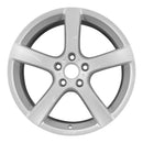 2008 volkswagen rabbit wheel 17 silver aluminum 5 lug w69853s 1