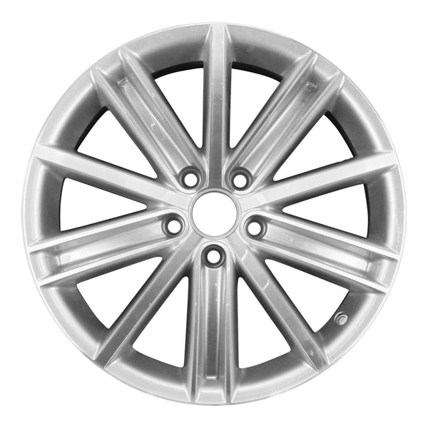 2011 volkswagen tiguan wheel 18 machined silver aluminum 5 lug w69877ms 3