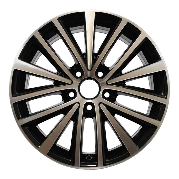 2012 volkswagen jetta wheel 17 machined black aluminum 5 lug rw69910mb 7