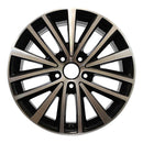 2012 volkswagen gli wheel 17 machined black aluminum 5 lug rw69910mb 1