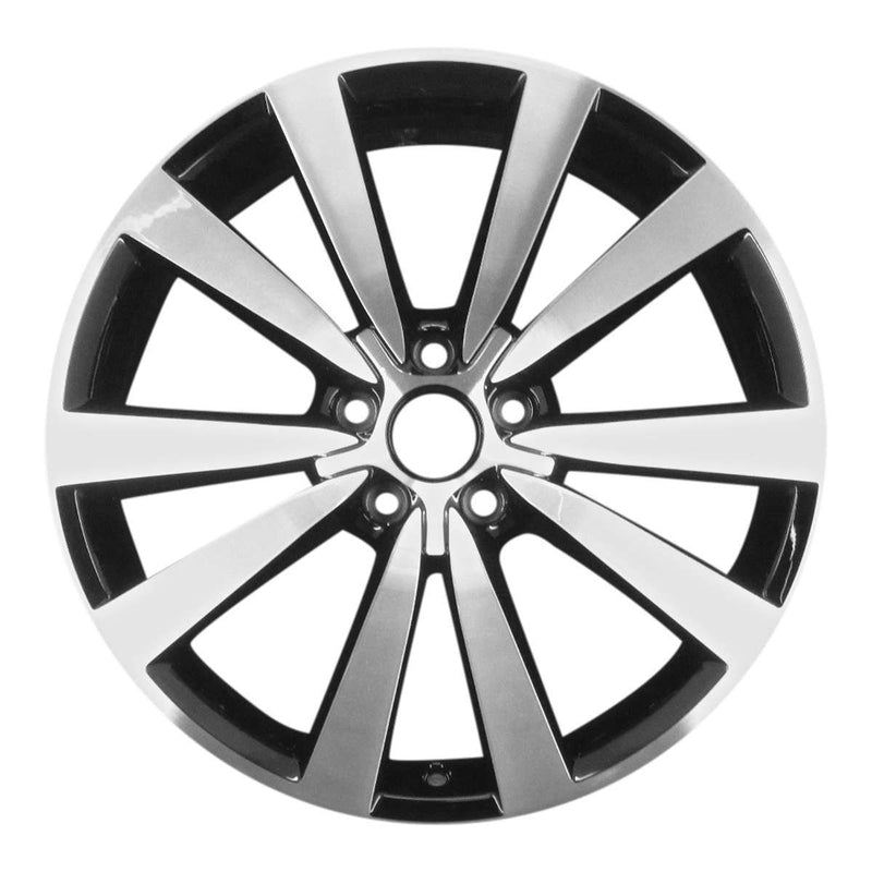 2015 volkswagen beetle wheel 19 machined gloss black aluminum 5 lug w69932mb 4